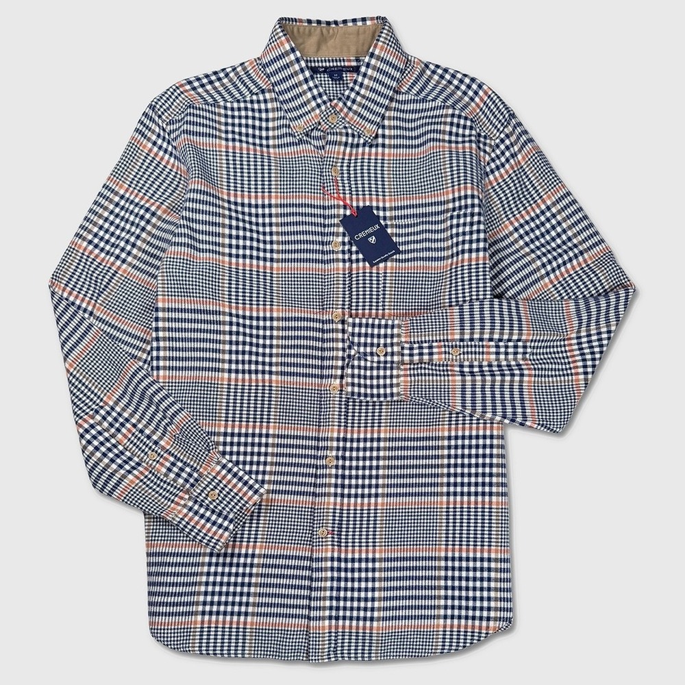 Cremieux Flannel Shirt - NWT Mens Size 2XL Navy / Plaid - #48106-M10